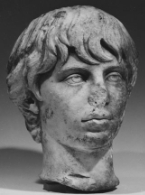 Head sculpture from the collection.